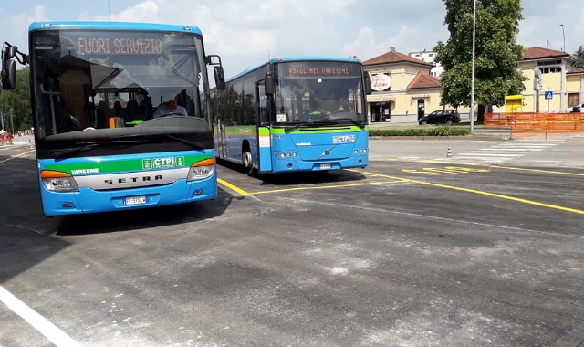 Il nuovo capolinea in viale Milano