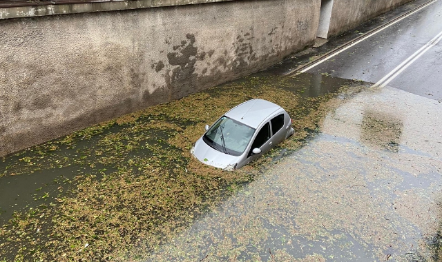 Il sottopassaggio di via Milano a Saronno (Foto Blitz)