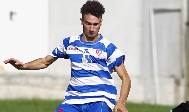 Manuel Romeo, classe 93, con la maglia della Pro Patria nella stagione 2014/2015