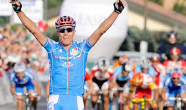 Alessandro Ballan ai mondiali di ciclismo 2008 (Foto Archivio)