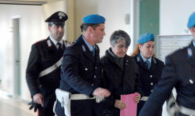 Maria Angela Faré in Tribunale a Busto