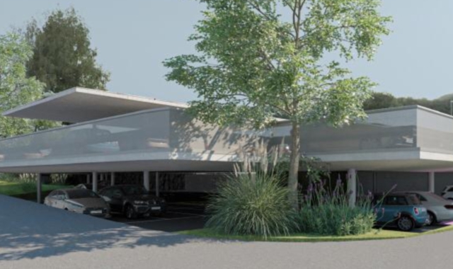 Il rendering del nuovo parcheggio da 120 posti auto (foto Redazione)