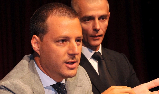 Davide Ferrario (a sinistra) presenta Shopper (foto Prochemi)