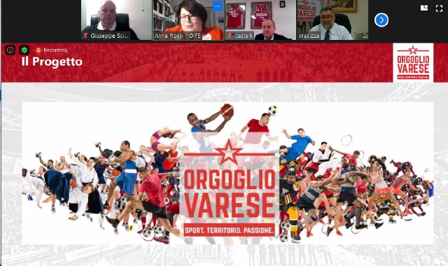 Conferenza stampa e logo di Orgoglio Varese