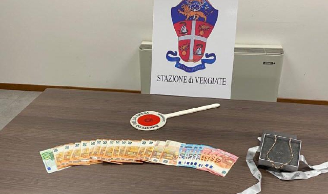 La refurtiva recuperata dai carabinieri di Vergiate