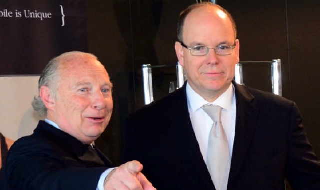 Fulvio Maria Ballabio con il principe di Monaco Alberto II
