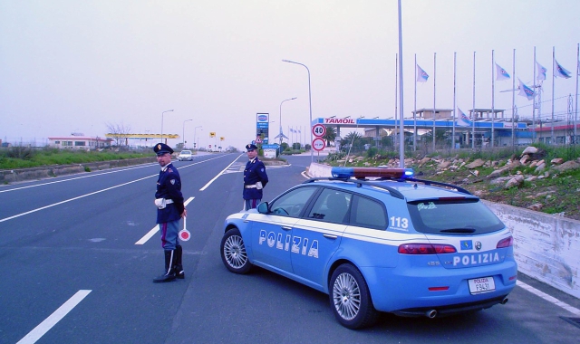 La Polstrada in azione (Archivio)