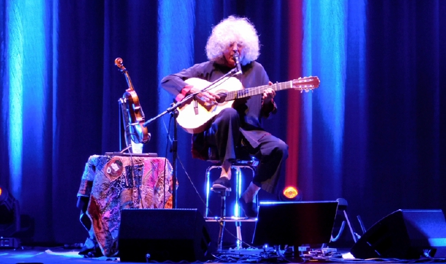 Angelo Branduardi durante un concerto