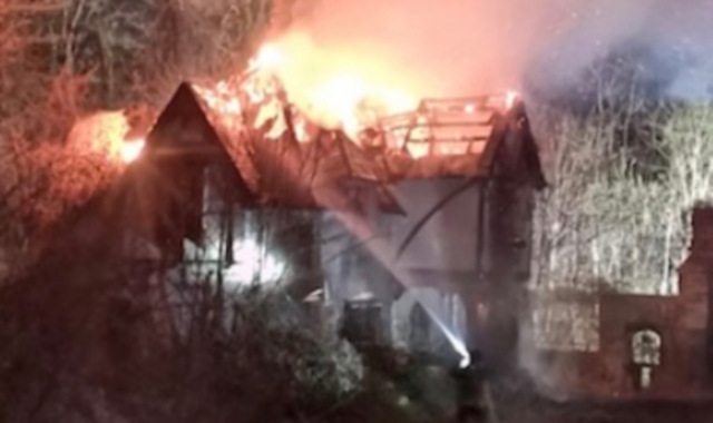Le fiamma nel parco sono state domate dai vigili del fuoco