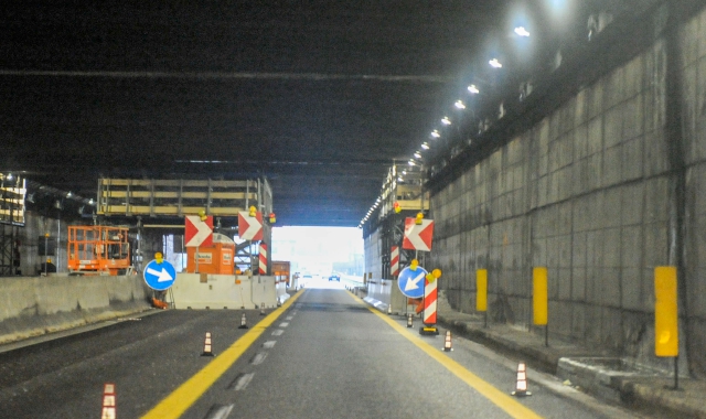 Torna il cantiere per il ponte di Cardano sulla 336 (foto Blitz)