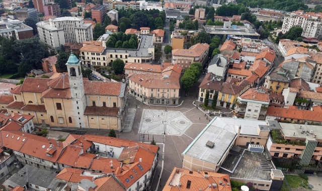 Panoramica del centro di Saronno(foto Archvio)
