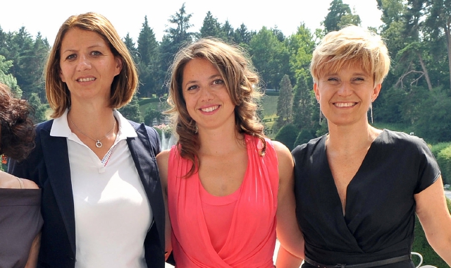 Ivana Perusin, prima a sinistra, con Francesca Strazzi e Cristina Buzzetti (foto Archivio)