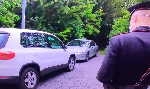L’auto di Riccardo Giuliani ritrovata a Como