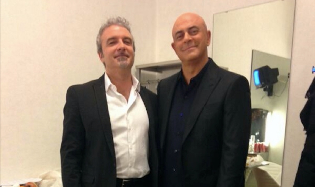 Silvano Belfiore con Maurizio Crozza