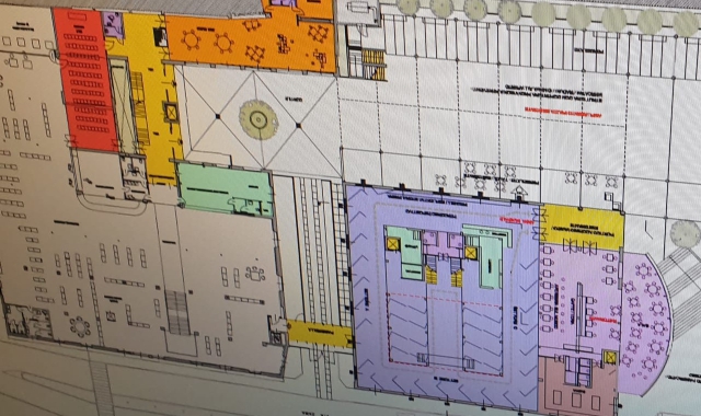 La planimetria del progetto (foto Redazione)