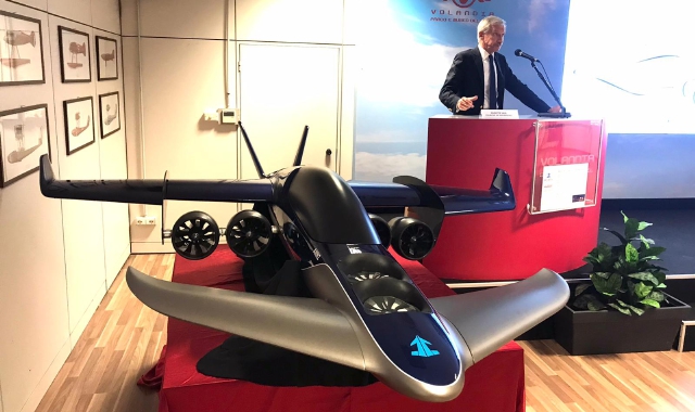 La presentazione a Volandia del progetto di advanced air mobility (foto Redazione)