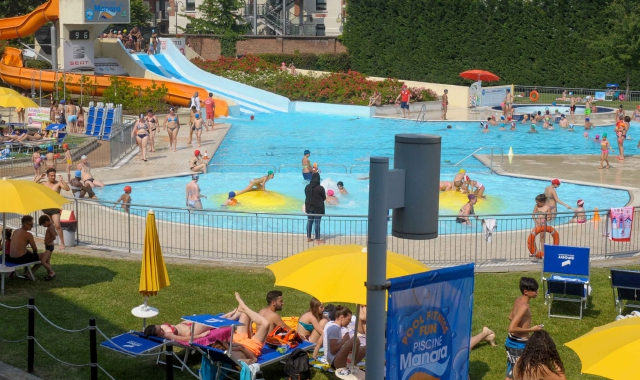 Arrivano i primi caldi e sale la voglia di piscina, anche se l’impianto di Busto Arsizio rimane chiuso (foto Blitz)