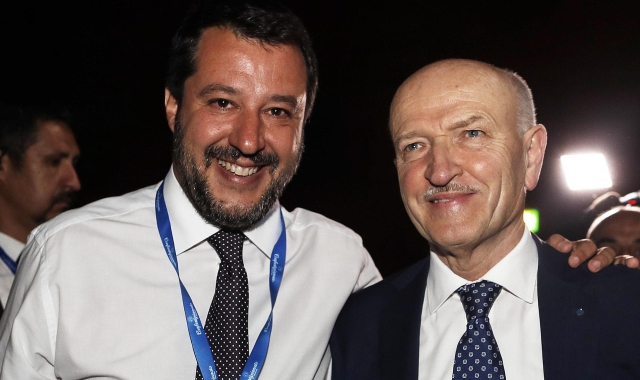 Giorgio Merletti con Matteo Salvini