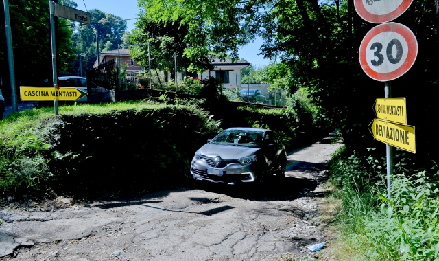 Via Trafoi è utilizzata ora come “bretella” (Foto Blitz)