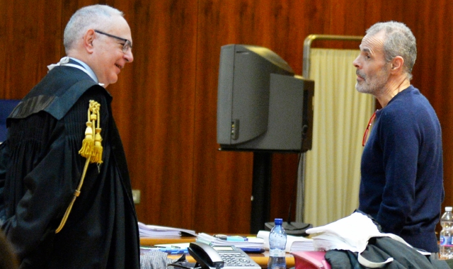 L’ex procuratore Gianluigi Fontana e Leonardo Cazzaniga (foto Archivio)