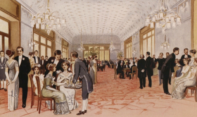 La sala delle feste del Palace Hotel di Varese