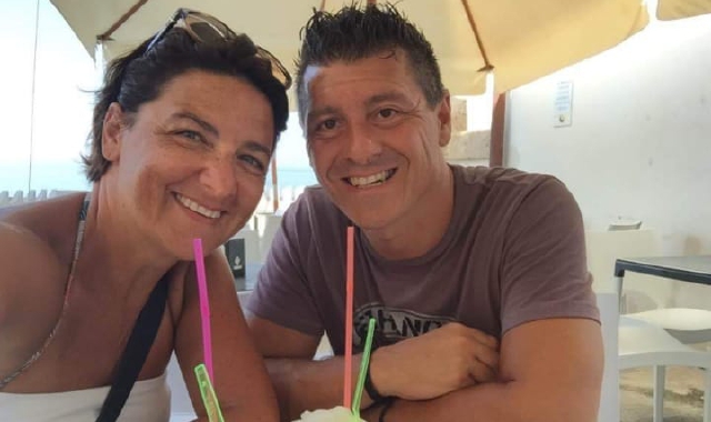 Adriano Amenta con la moglie Lorena