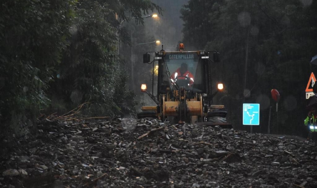La frana a Cannobio (foto Marco De Ambrosis)
