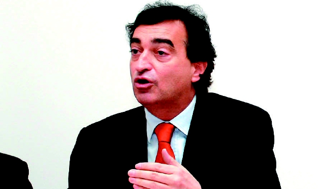 Marco Borradori durante un incontro nel Varesotto
