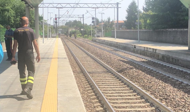 Tragedia alla stazione di Rescaldina (foto Redazione)