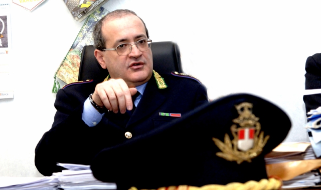 Antonio Lotito quando comandante a Varese