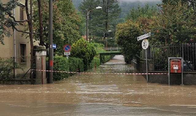 Un’immagine dell’alluvione di luglio (foto Archivio)