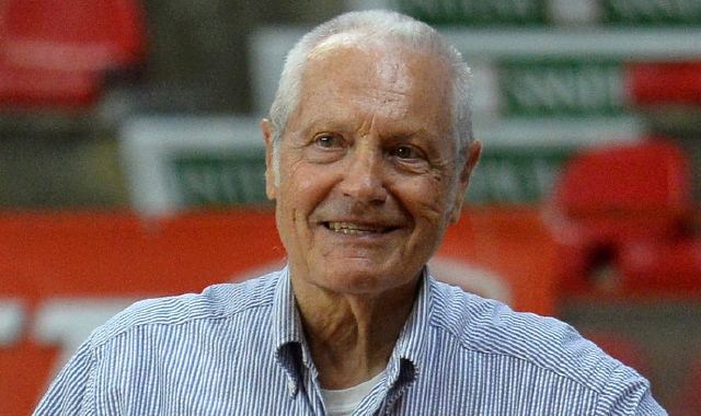 Toto Bulgheroni, 78 anni, punto di riferimento della Pallacanestro Varese (foto Blitz)