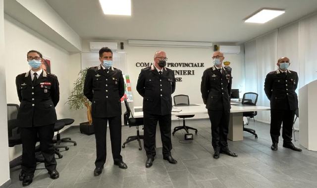 Carabinieri, arrivi e partenze sul territorio