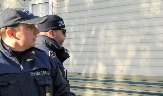 Il recente intervento in via Lazzaretto (foto Blitz)