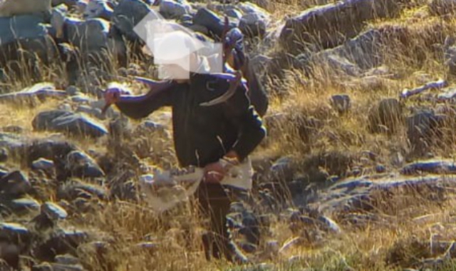 Il bracconiere filmato dalla Polizia provinciale