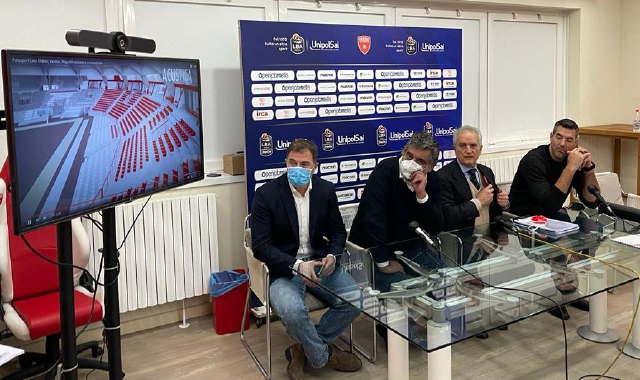 Oggi conferenza stampa a Masnago: presentato il progetto di restyling del palasport (foto Blitz - Angelo Puricelli)