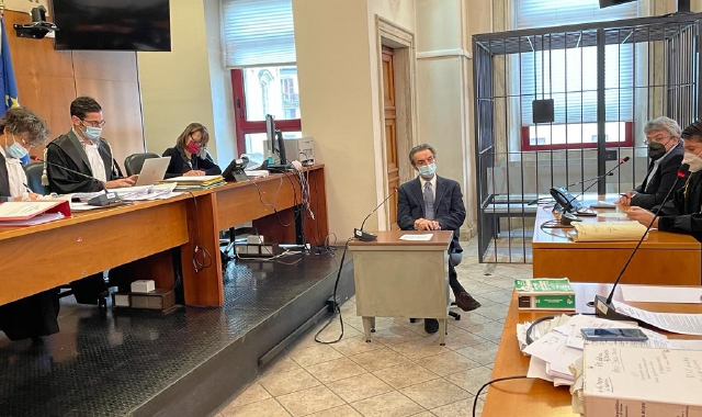 Attilio Fontana ascoltato al processo in qualità di testimone citato dalla pubblica accusa  (foto Angelo Puricelli)