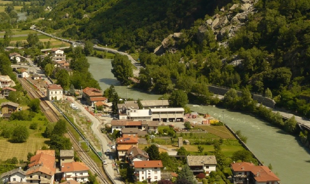 La Dora Baltea nei pressi di Aosta (foto Redazione)