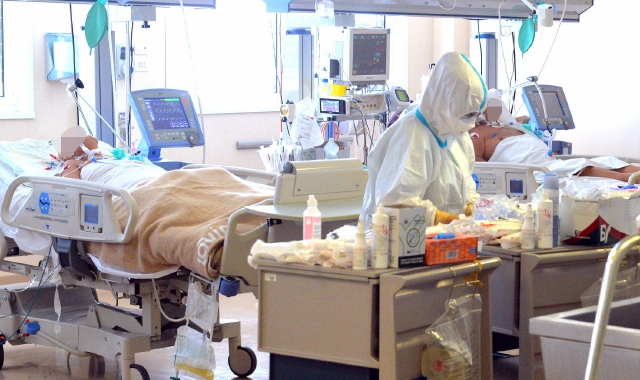 Il reparto di Terapia intensiva dell’ospedale di Circolo di Varese