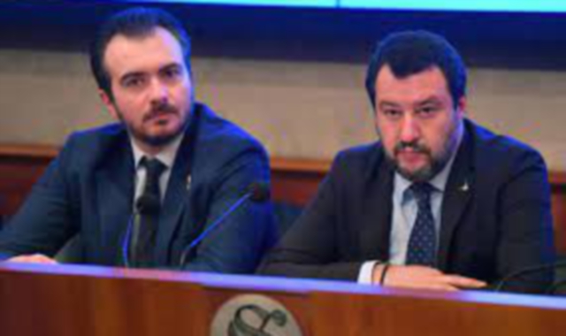 Riccardo Molinari con Matteo Salvini
