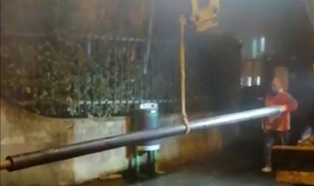 Legnano, il tubo sostituito (foto Redazione)