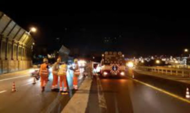 Un cantiere in autostrada (foto Redazione)