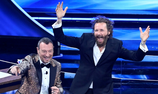 Amadeus e Jovanotti (Riccardo Antimiani)