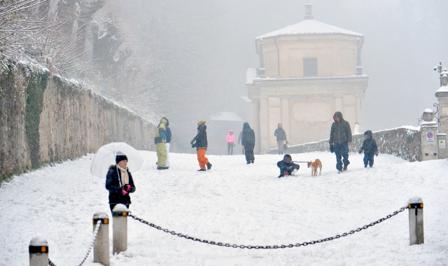 La nevicata a inizio dicembre, l’unica per ora della stagione fredda
