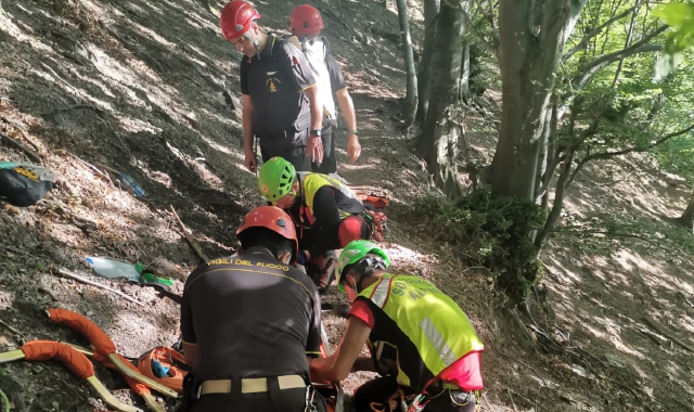 Un intervento di soccorso nel Varesotto