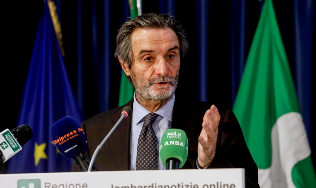 Il governatore Fontana è risultato positivo al periodico tampone di controllo