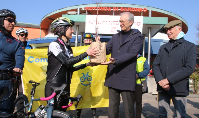 Tappa a Saronno per la ciclista d’Europa