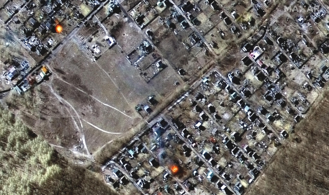 Le immagini satellitari che mostrano l’avanzata della Russia