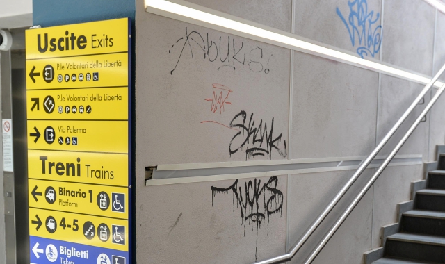 Il sottopasso della stazione Fs (foto Archivio)
