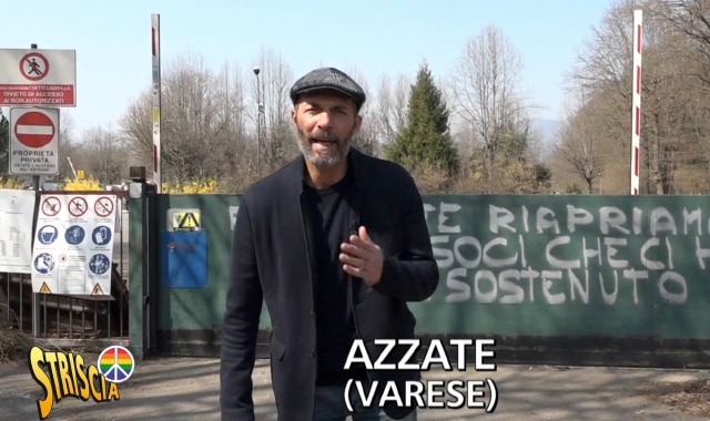 Un’immagine del servizio di Canale5 (foto Redazione)